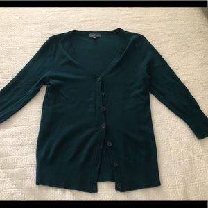 ModCloth 3/4 sleeve cardigan in teal, size M